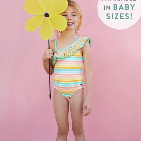 Matilda Jane Other - GIRLS Matilda Jane Dream Chasers Lollipop Lines Swimsuit Sz 8